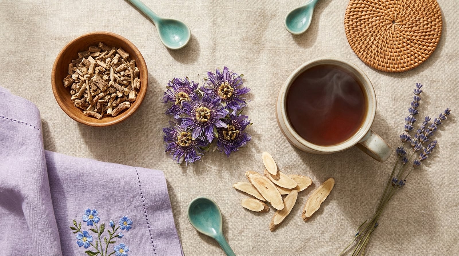 Valeriana, pasiflora y ashwagandha: qué hace cada una para la calma y el sueño